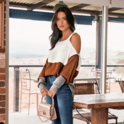 Women's Colorblock Open-Shoulder Sweater - Cupshe 11 Women's Colorblock Open-Shoulder Sweater - Cupshe -Cupshe GUEST 5c68e4ce f0e5 460d b9fc 25c12e73b083