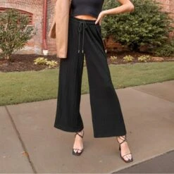 Women's Drawstring Waist Straight Leg Pants - Cupshe -Cupshe GUEST 5e402688 4c64 41eb 853a 108f03d569df