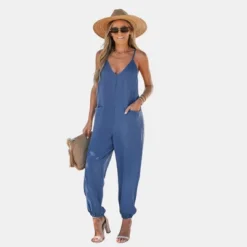 Women's V-Neck Cami Jogger Jumpsuit - Cupshe -Cupshe GUEST 61702943 0074 4c63 a843 9b16d0c84ed6