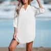 Women's V-Neck Mini Cover-Up Dress - Cupshe -Cupshe GUEST 63edfa91 0d3d 4f51 a8d2 6d73d24cd090