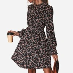 Women's Ditsy Floral Long Sleeve A-Line Mini Dress Smocked Dress - Cupshe - Black 13 Women's Ditsy Floral Long Sleeve A-Line Mini Dress Smocked Dress - Cupshe - Black -Cupshe GUEST 63eee508 dcbb 41b3 904b 34a3668a609a