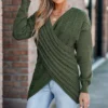 Women's Cable Knit Wrap Sweater - Cupshe