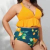 Women's High Waist Ruffled Plus Size Bikini Set - Cupshe 1 Women's High Waist Ruffled Plus Size Bikini Set - Cupshe -Cupshe GUEST 6655f824 8eac 420d a462 430bb76f3983