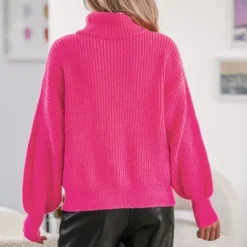 Women's Chunky Knit Turtleneck Long Sleeve Sweater - Cupshe 13 Women's Chunky Knit Turtleneck Long Sleeve Sweater - Cupshe -Cupshe GUEST 6bf34f21 a8da 4c98 98df 4703d02203ed