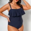 Women's Plus Size Ruffled One Piece Swimsuit - Cupshe 2 Women's Plus Size Ruffled One Piece Swimsuit - Cupshe -Cupshe GUEST 6d421dd0 b746 4f04 8e7e 76627b0f3cd8