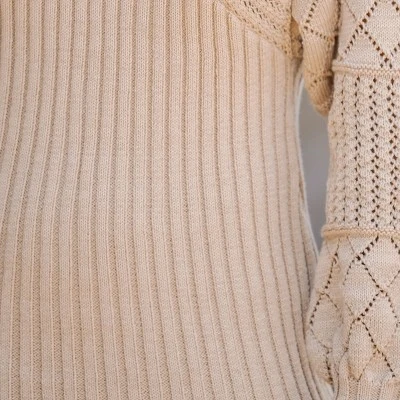 Women's Crochet V-Neck Mini Sweater Dress - Cupshe 3 Women's Crochet V-Neck Mini Sweater Dress - Cupshe