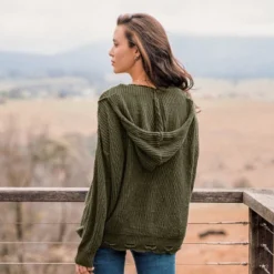 Women's Crochet O-Ring Zipper Sweater - Cupshe -Cupshe GUEST 6e687e69 2885 4d9b a7c1 396bfbea4a85