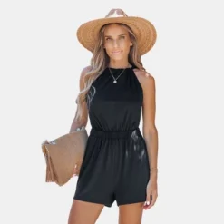 Women's Onyx Tie Back Romper- Cupshe 13 Women's Onyx Tie Back Romper- Cupshe -Cupshe GUEST 6ef84254 a00a 4283 9740 1678510f5e5a