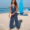 Women's Plunge Halter Jogger Jumpsuit - Cupshe -Cupshe GUEST 6fe9ba11 bcb3 43b6 b90e a8fb46ff8614