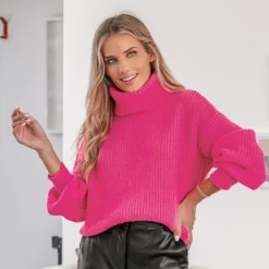 Women's Chunky Knit Turtleneck Long Sleeve Sweater - Cupshe 15 Women's Chunky Knit Turtleneck Long Sleeve Sweater - Cupshe -Cupshe GUEST 702e3acd 2800 40a8 ae92 4604e0e838f6