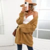 Women's Colorart Chunky Knit Longline Cardigan - Cupshe -Cupshe GUEST 70dcf0b5 9532 4ec1 b28e 28c6023b3174