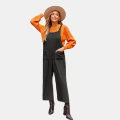 Women's Charcoal Sleeveless Wide Leg Jumpsuit - Cupshe -Cupshe GUEST 71bfad8a 22d9 49ac 87b7 072751fa0661