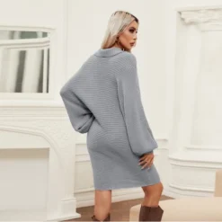 Women's Chunky Knit V-Neck Collar Sweater Dress - Cupshe -Cupshe GUEST 731cce34 847e 4c62 8dfb 1ed70e119b95