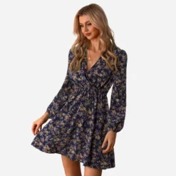 Women's Long Sleeve Elastic Waist Ditsy Floral Dress - Cupshe -Cupshe GUEST 75915665 a52f 4cb1 af0a a0b8adcc130e