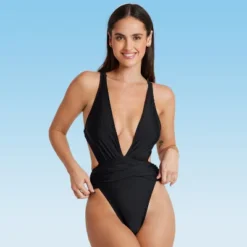 Women's Plunge High Leg One Piece Swimsuit - Cupshe -Cupshe GUEST 78e52e8f e6a7 4e69 b904 a7b37d9a96b8