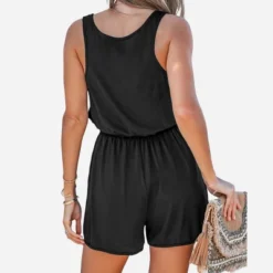Women's Sleeveless U-neck Romper -Cupshe -Cupshe GUEST 7a22ea21 6baa 4517 984c ae4e14a09a8f