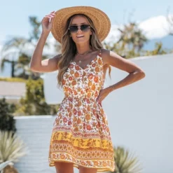 Women's Floral Print Cami A-Line Dress - Cupshe