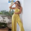 Women's O-Ring Halter Wide Leg Jumpsuit - Cupshe -Cupshe GUEST 7ba8599f f8ce 4b3e a76b 44080f92b434