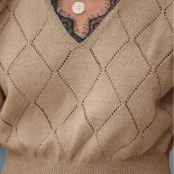 Women's Pointelle Knit Scalloped Lace Sweater Dress - Cupshe -Cupshe GUEST 7bd7126f dbbc 45ca 9dc5 e22280b7d425