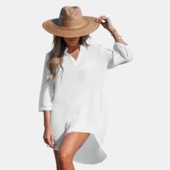 Women's V-Neck Mini Cover-Up Dress - Cupshe -Cupshe GUEST 7eba37dd 0688 4287 baca 62559e42c5fe