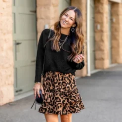 Women's One-Shoulder Dropped Long Sleeve Sweater - Cupshe