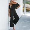 Women's Short Sleeve Off-the-Shoulder Jumpsuit - Cupshe 2 Women's Short Sleeve Off-the-Shoulder Jumpsuit - Cupshe -Cupshe GUEST 81899ecf 1435 4085 884a f0cc3a57c20f