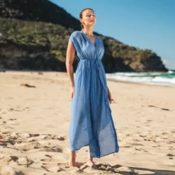 Women's Dreamy Drawstring Ruffled Cover-Up Dress - Cupshe -Cupshe GUEST 825d8a2e 86d1 48b8 82d1 615ee6cec536