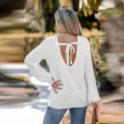 Women's Ivory Puff Sleeve Sweater - Cupshe -Cupshe GUEST 82d2f008 2476 49f1 802a 987b0481af0e