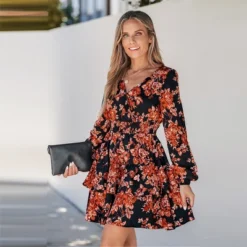 Women's Floral Print Smocked Ruffled Mini Dress - Cupshe 15 Women's Floral Print Smocked Ruffled Mini Dress - Cupshe -Cupshe GUEST 83df037d 6c95 44bf bae2 f86fdf2c484a
