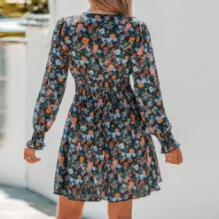 Women's Floral Print Smocked Mini A-line Dress - Cupshe -Cupshe GUEST 8814edcb 7bae 434f bcda b9271a9a29d3