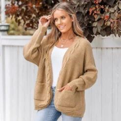 Women's Open-Front Chunky Knit Cardigan - Cupshe -Cupshe GUEST 88225e28 2f6b 46c6 9c2a f85153fe2cc4