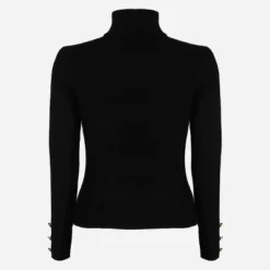 Women's Rib Turtleneck Fitted Sweater - Cupshe -Cupshe GUEST 8af95822 2a25 46a5 abfc 3671864276c5
