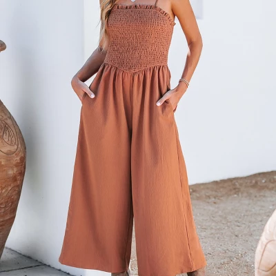 Women's Smocked Cami Jumpsuit - Cupshe 7 Women's Smocked Cami Jumpsuit - Cupshe - Image 5