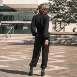 Women's Onyx Belted Jogger Jumpsuit - Cupshe -Cupshe GUEST 8ec30650 1db2 4d89 bd2f 21b17f0f770b