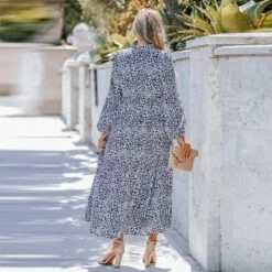 Women's Leopard Print Balloon Sleeve Maxi Dress - Cupshe -Cupshe GUEST 905d246a 448f 4da4 92d7 f417cc79930a