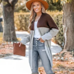 Women's Striped Purl Knit Open Front Cardigan - Cupshe -Cupshe GUEST 9304ed5c ce3c 40a3 ad57 0390272aabf1