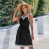 Women's Belted Pom Pom Mini Dress - Cupshe -Cupshe GUEST 933ba967 4a2a 4281 bb98 c5d46641d8be