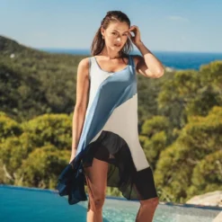 Women's Colorblock Asymmetrical Cover-Up Dress - Cupshe -Cupshe GUEST 9648a11b 2232 43ea 8de4 a90508083bc1