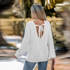 Women's Ivory Puff Sleeve Sweater - Cupshe -Cupshe GUEST 97780e6c 30a1 4288 a852 c9d1f6d61c18