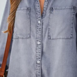 Women's Single One Frayed Denim Shirt -Cupshe 12 Women's Single One Frayed Denim Shirt -Cupshe -Cupshe GUEST 97ba2c4a b173 4d0b 9b1e 4fe4e67e841e