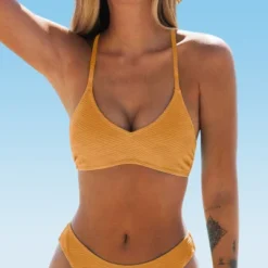 Women's Crisscross Tied Back Bikini Top Swimsuit - Cupshe 20 Women's Crisscross Tied Back Bikini Top Swimsuit - Cupshe -Cupshe GUEST 97d4c0d8 126f 43de 8464 e979bf0b301f