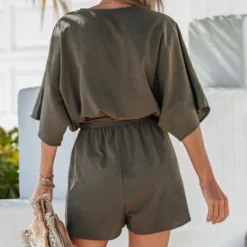 Women's Belted Surplice Short Romper - Cupshe 11 Women's Belted Surplice Short Romper - Cupshe -Cupshe GUEST 98bbdf51 0cd0 40e3 89f8 07aecbc13e91