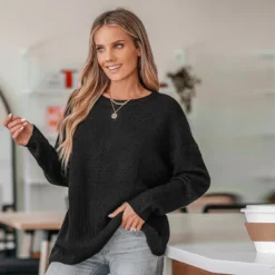 Women's Warm Hugs Drop Sleeve Sweater - Cupshe -Cupshe GUEST 99230767 9486 40be 851f 66e241102348