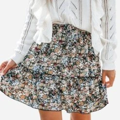 Women's Ditsy Floral Drawstring A-Line Skirt - Cupshe -Cupshe GUEST 99fe4d39 90be 4511 9680 144f7f748396