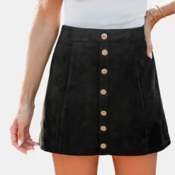 Women's High Waist Buttoned Straight Mini Skirt - Cupshe -Cupshe GUEST 9fd20808 e04f 4e2f 985d 25d2357d11c4