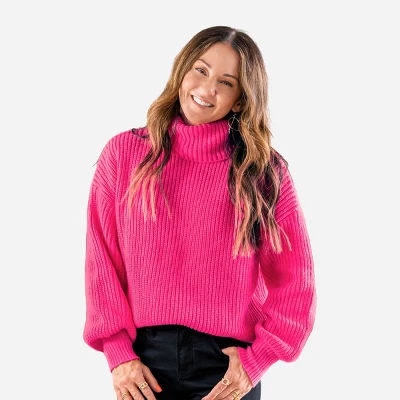Women's Chunky Knit Turtleneck Long Sleeve Sweater - Cupshe 10 Women's Chunky Knit Turtleneck Long Sleeve Sweater - Cupshe - Image 8