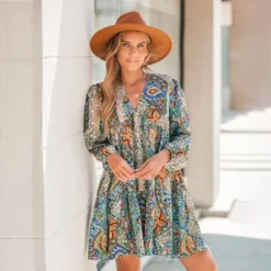 Women's Retro Paisley Print V-Neck Mini Dress - Cupshe 11 Women's Retro Paisley Print V-Neck Mini Dress - Cupshe -Cupshe GUEST a109c60f 09a9 464d 95b2 04bb9f247994