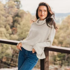 Women's Turtleneck Drop Shoulder Sweater - Cupshe -Cupshe GUEST a274c0e5 83cd 472d b1b3 a34cd9cd39c8