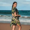 Women's Tropical Leaf Shirt Collar Dress - Cupshe -Cupshe GUEST a3d7443b ae75 4249 af65 cec086025032