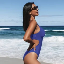 Women's Cutout Back Crisscross One Piece Swimsuit - Cupshe